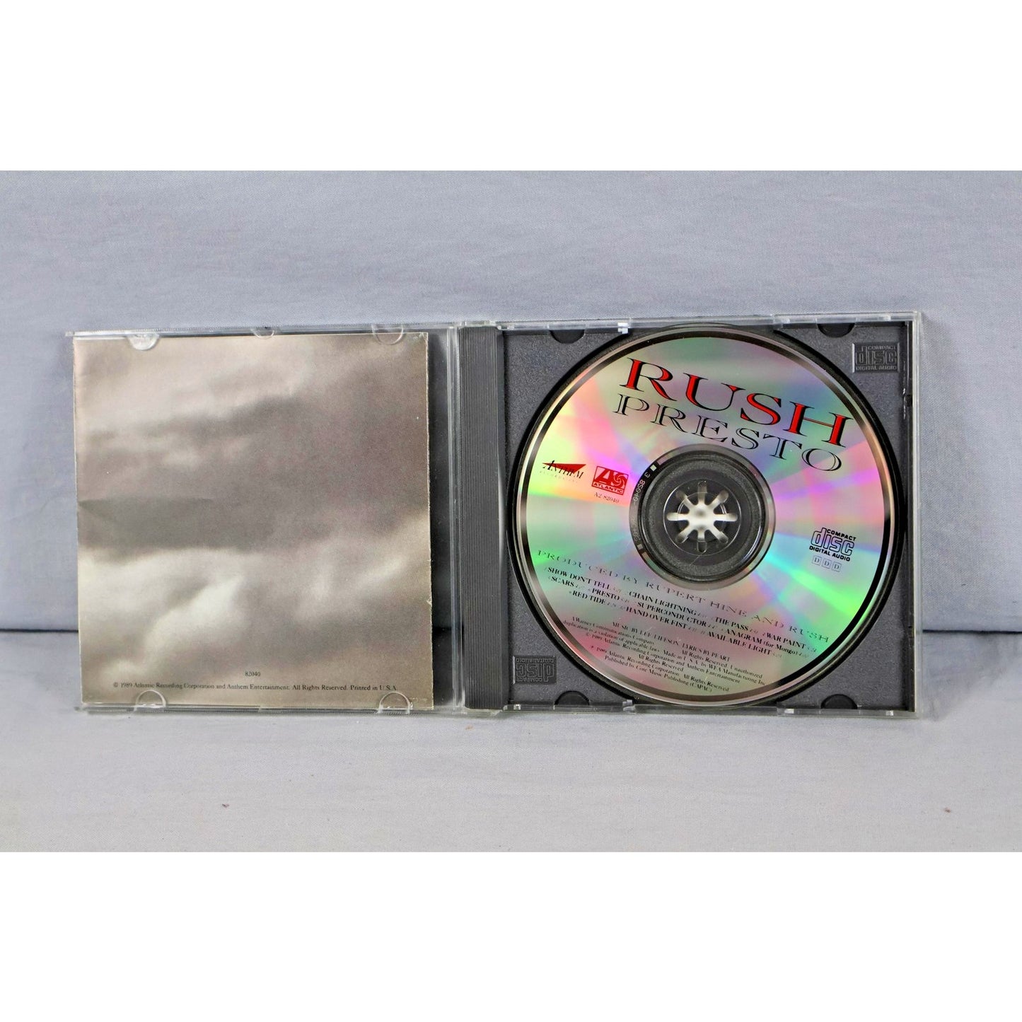 Rush Presto CD 1989 Album Progressive Rock Classic Rupert Hine Anthem Atlantic