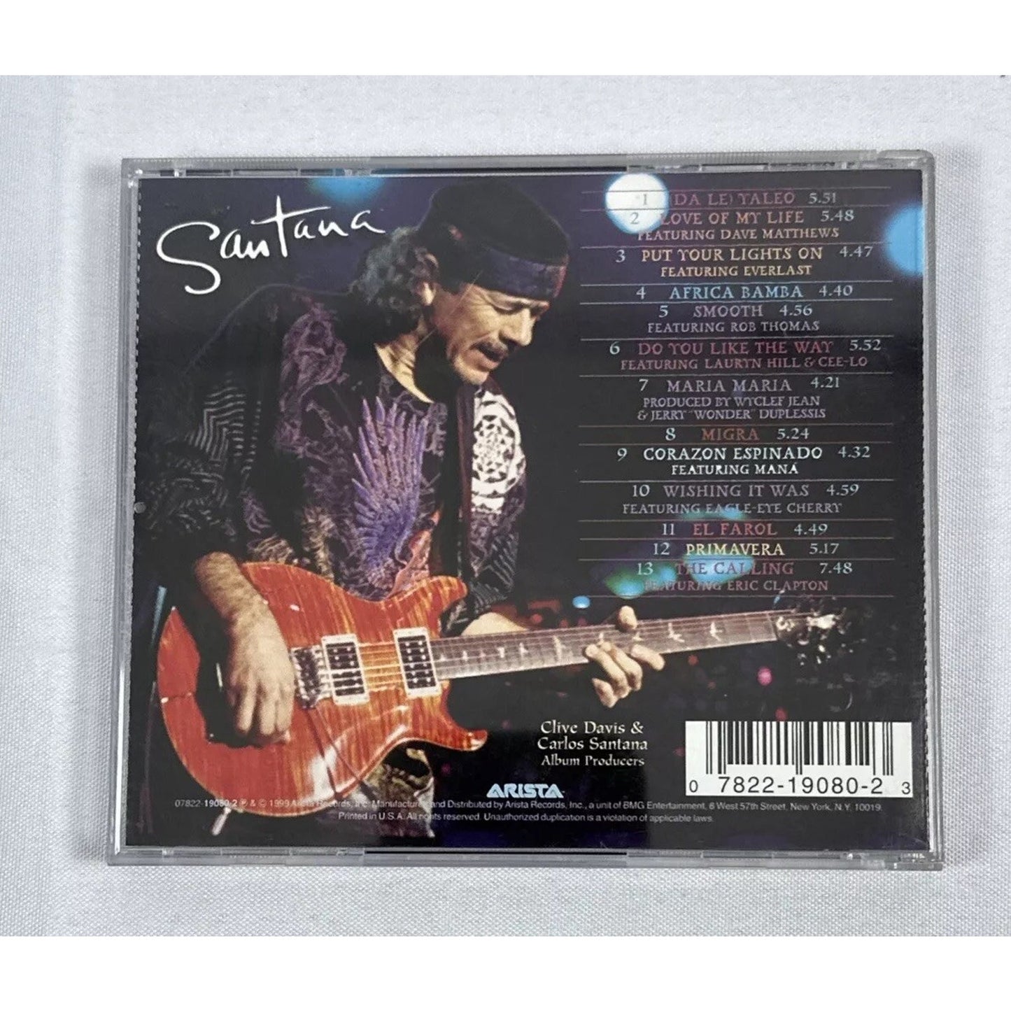 Santana - Supernatural (CD, 1999) With Original Receipt
