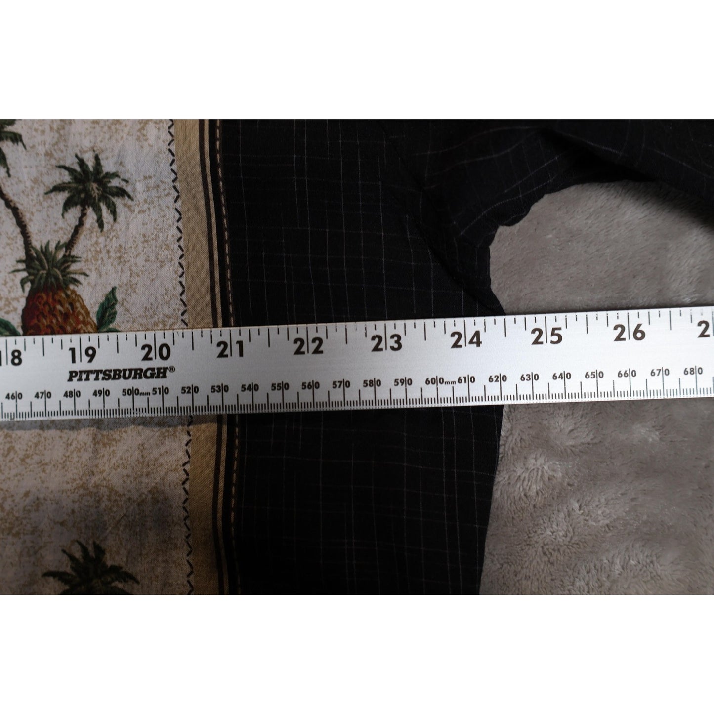 Campia Moda Shirt Mens XL Pineapple Palm Tree Embroidered Hawaiian Tropical