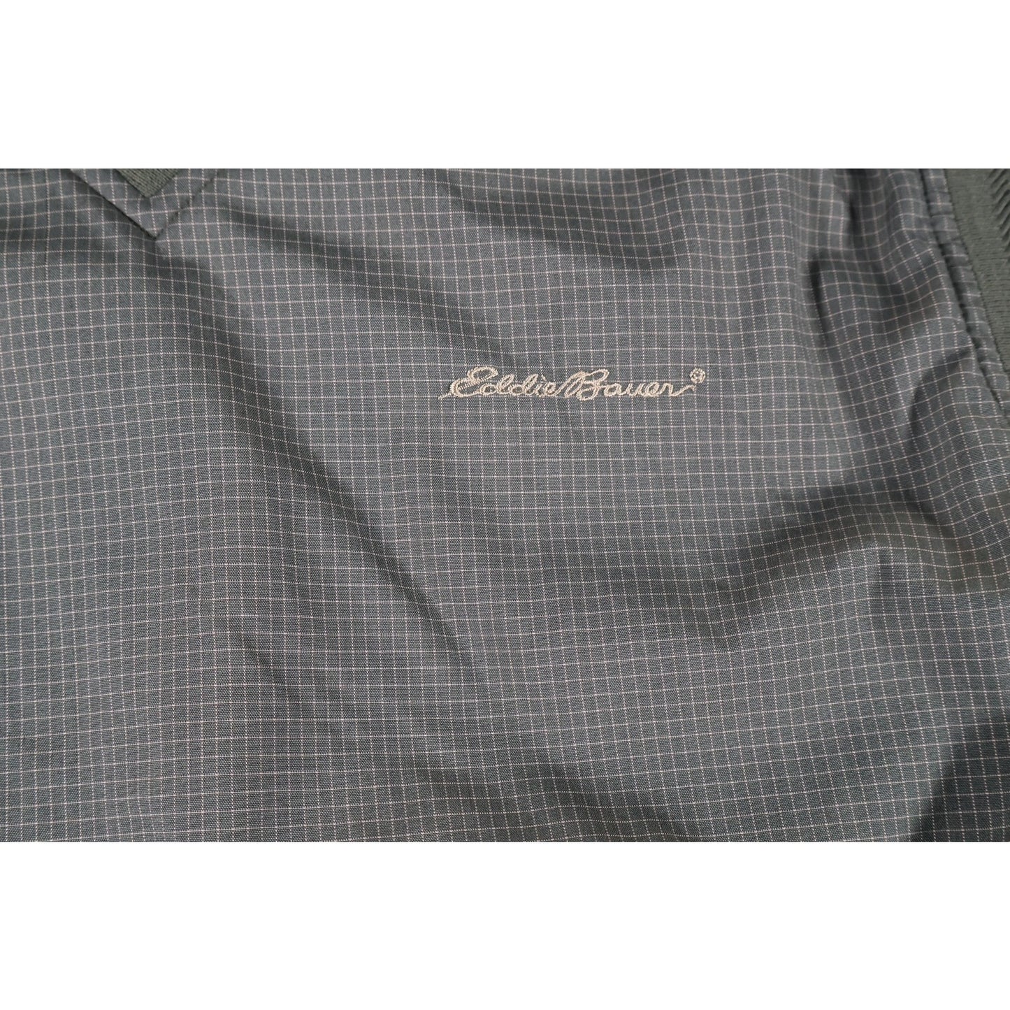 Eddie Bauer Golf Vest Mens Medium Checkered Pullover Windbreaker Sleeveless