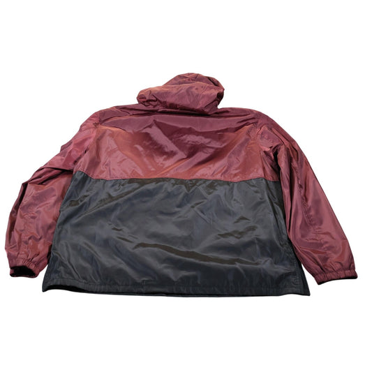 Distortion Jacket Mens XL Hooded Windbreaker Pullover Outdoor Pockets