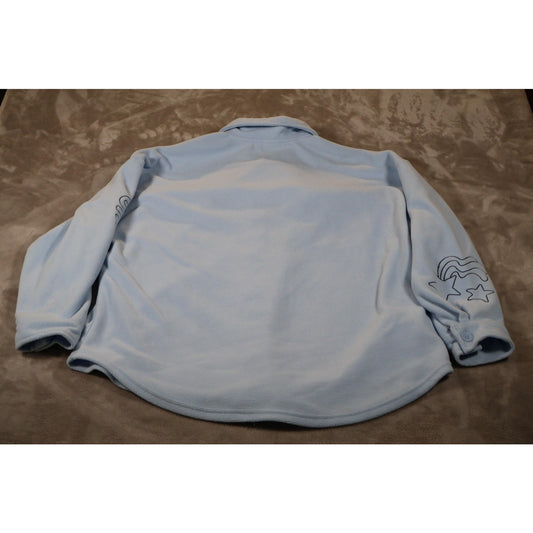 Disney Stitch Jacket Womens 2XL Fleece Button Up Ohana Embroidered Lilo