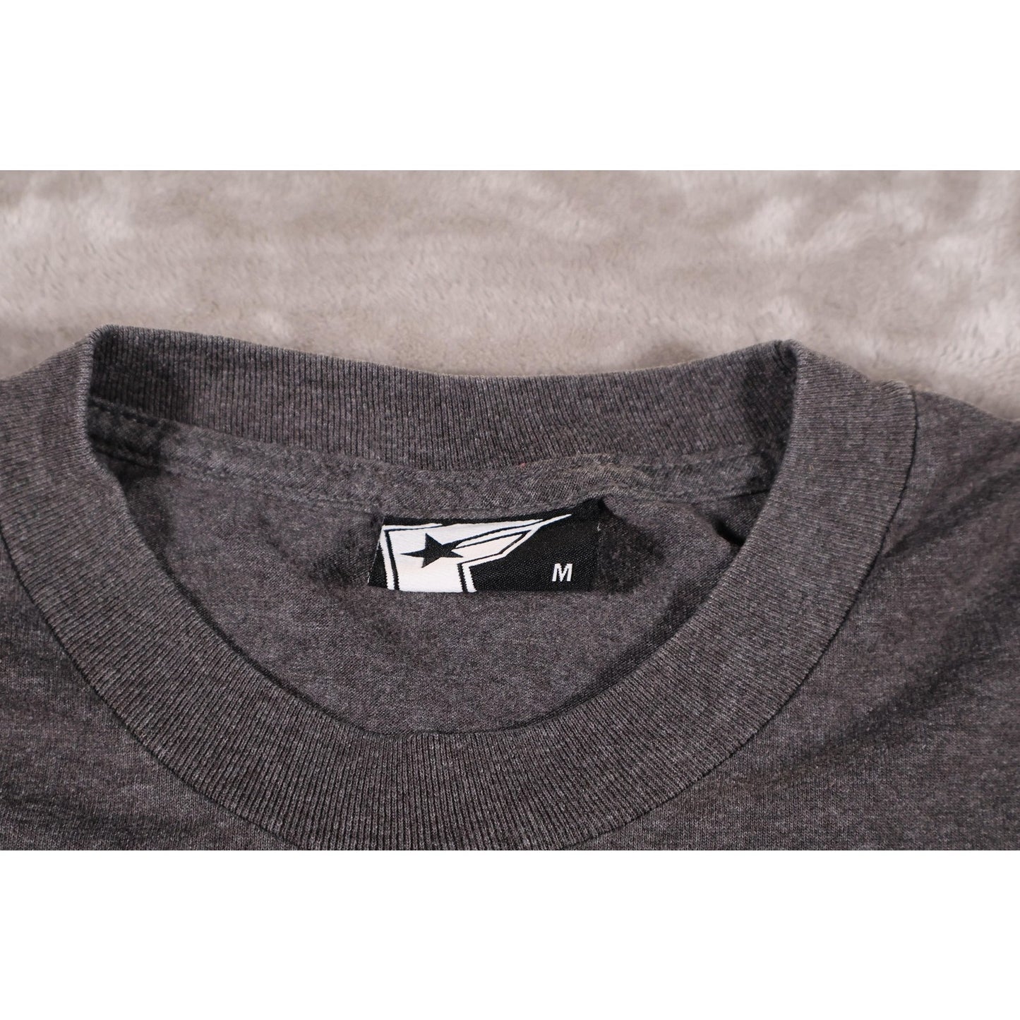 FMS Shirt Mens Medium Gray Graphic Star Logo Tee Short Sleeve Crewneck Cotton