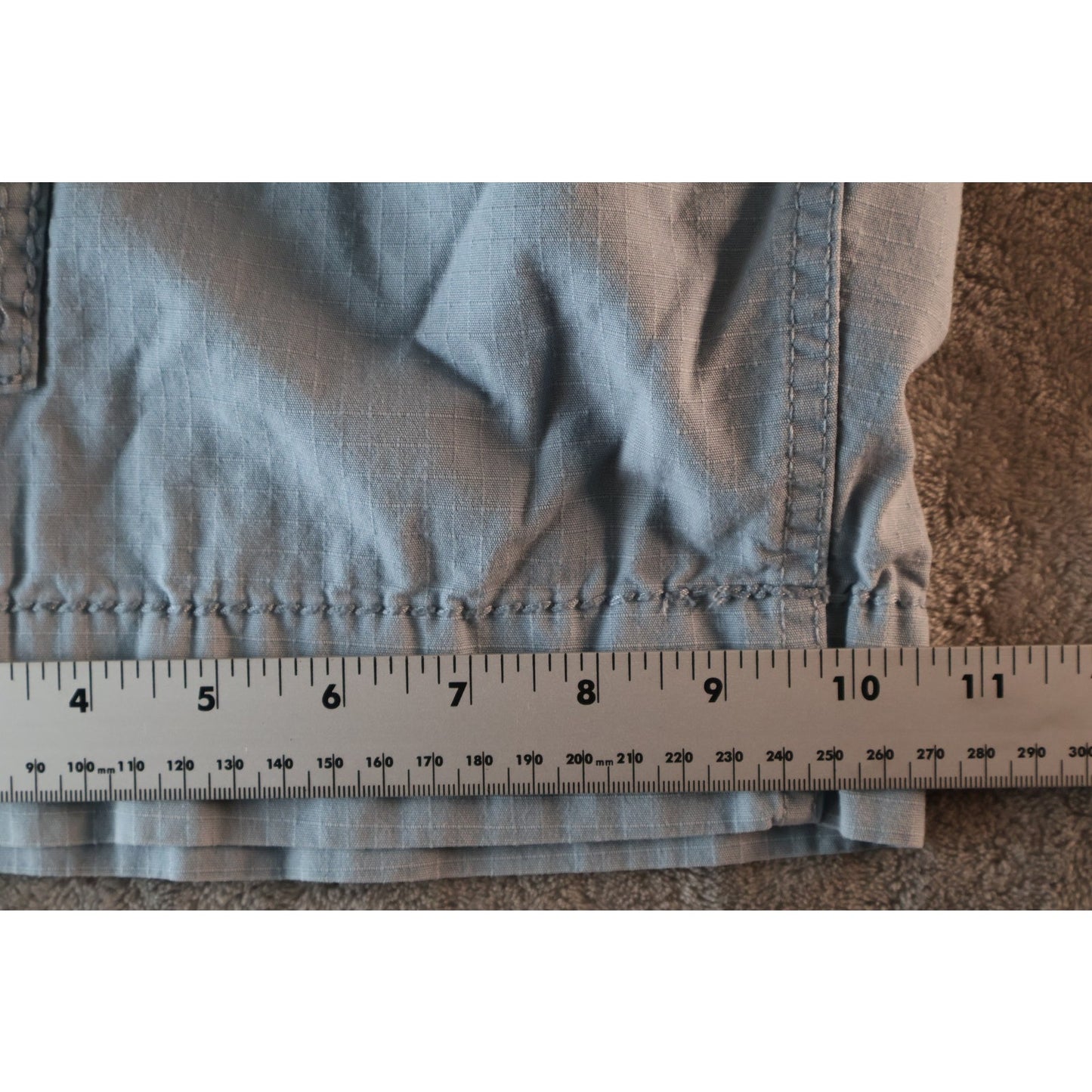 Guess Cargo Shorts Mens 32 Blue Lightweight Utility Pocket Button Outdoor Summer