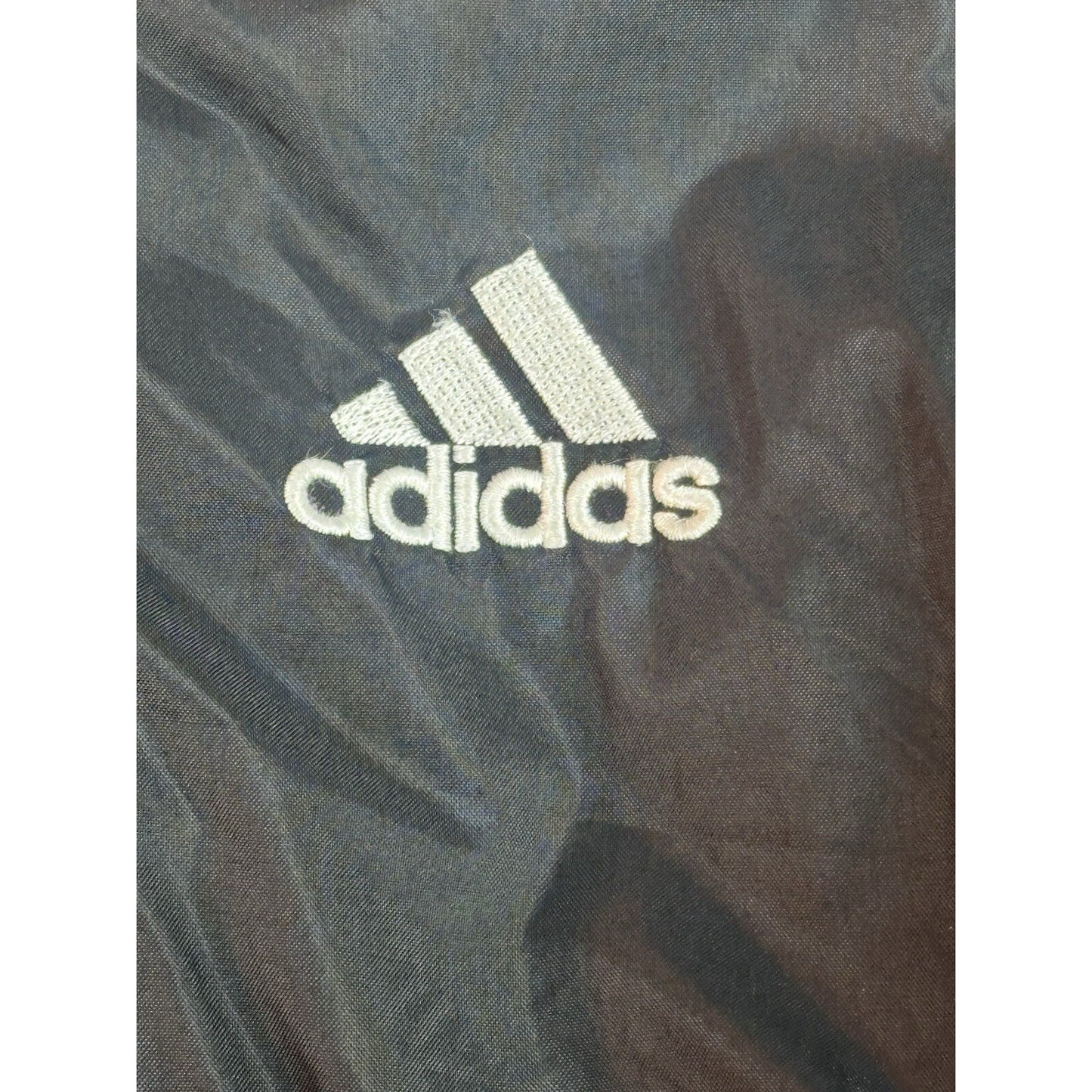 Adidas Men’s XL V-Neck Long Sleeve Logo Pullon Nylon Track Shirt