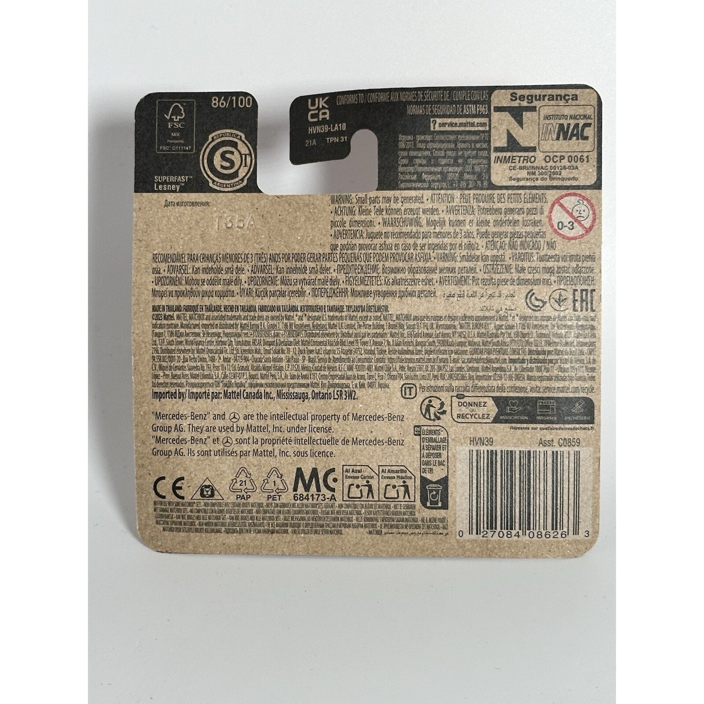 Matchbox 2024 Mercedes-Benz 230 SL 86/100 Short Card