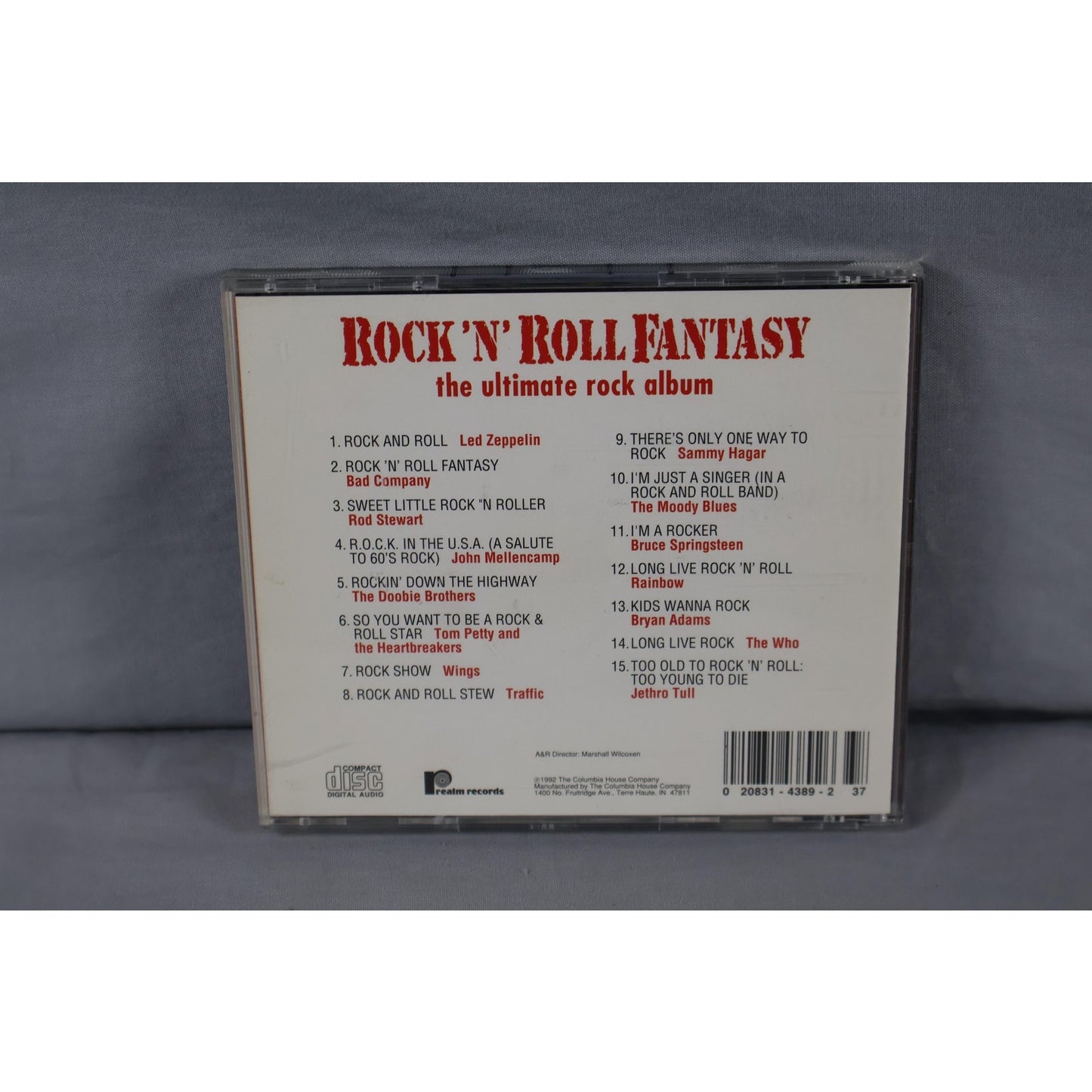 Rock 'N' Roll Fantasy CD Ultimate Rock Album Led Zeppelin The Who Wings 1992