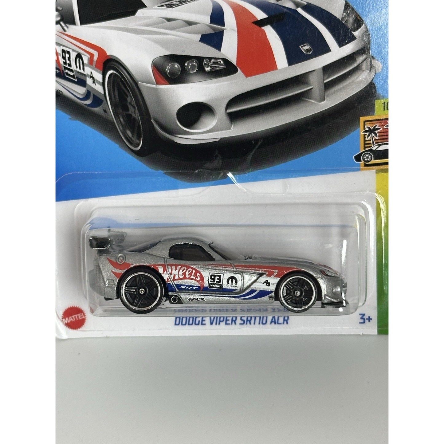 2024 Hot Wheels #241 HW Exotic 10/10 DODGE VIPER SRT10 ACR Silver w/Black Pr5 Sp