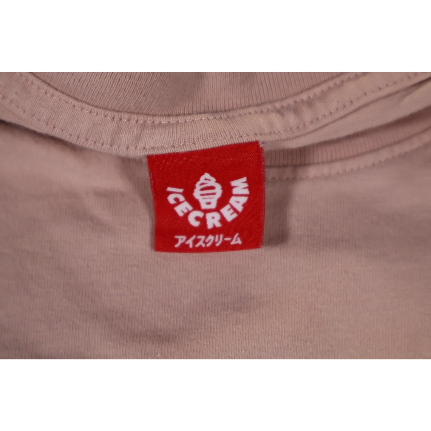 Ice Cream Shirt Mens Large Pink Skull Cone Embroidered Streetwear Tee Casual