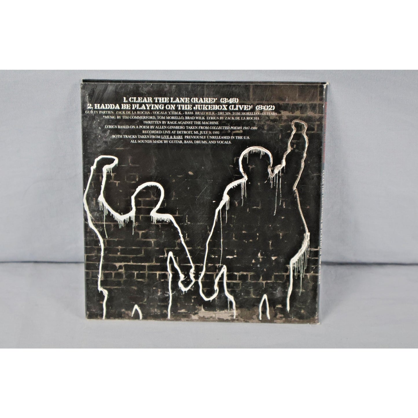 Rage Against The Machine CD Clear The Lane Hadda Be Playing Jukebox Rare Live