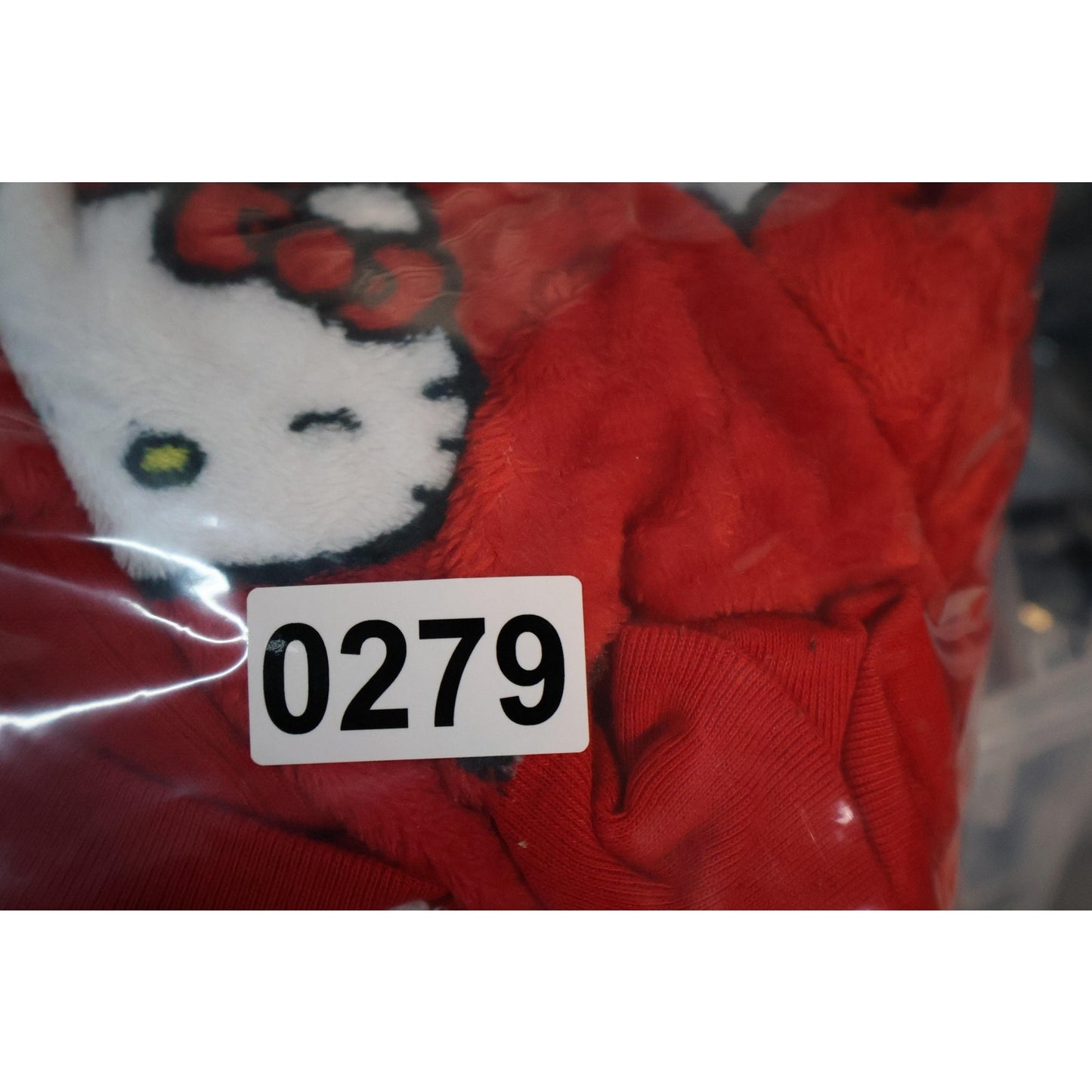 Hello Kitty Hoodie Youth Small 7-8 Plush Pullover Sanrio Cartoon Character Girls
