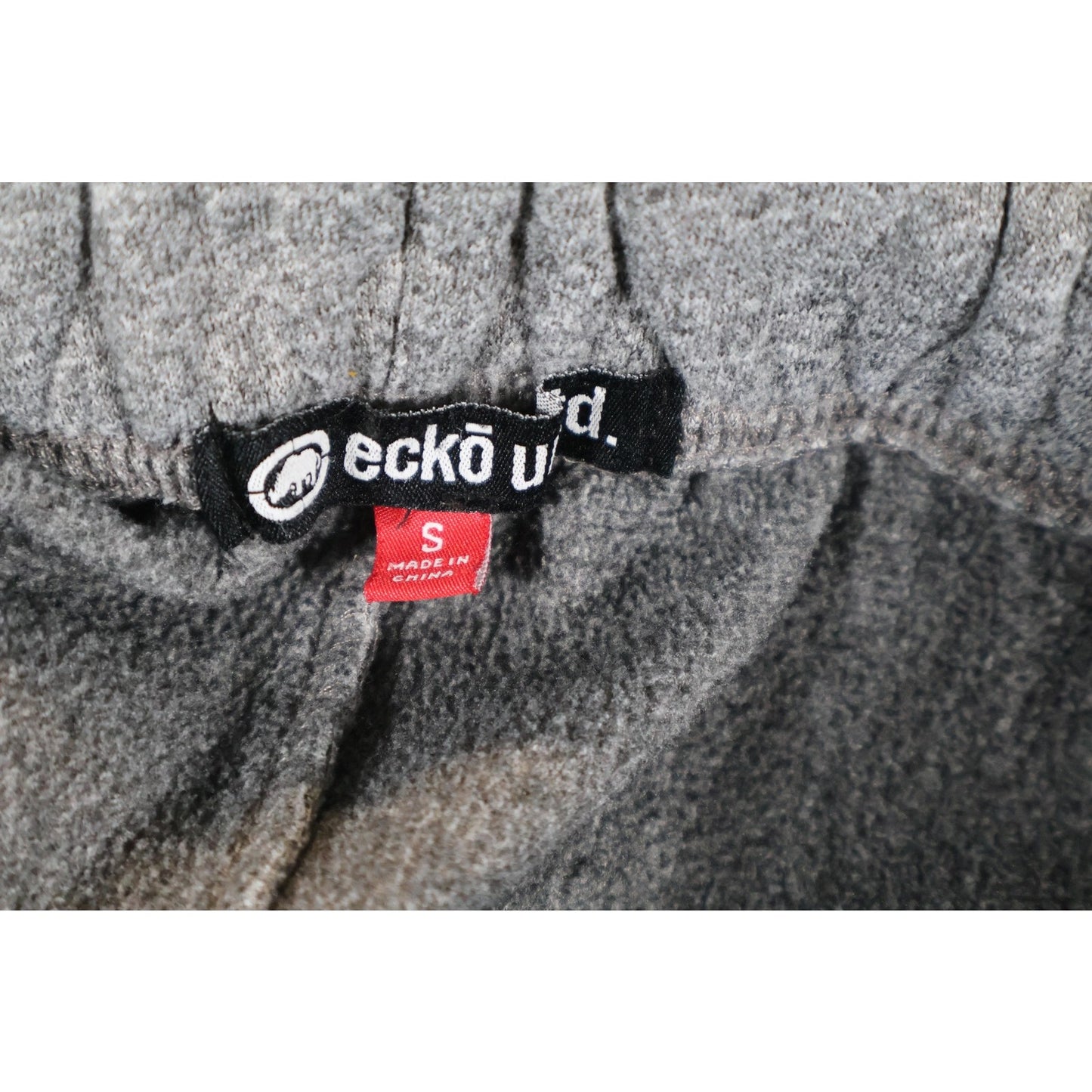 Ecko Unltd Pants Mens Small Gray Black Joggers Sweatpants Streetwear Logo