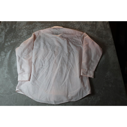 Van Heusen Shirt Mens 16.5 Long Sleeve Western Embroidered Cowboy Boots Horsesho