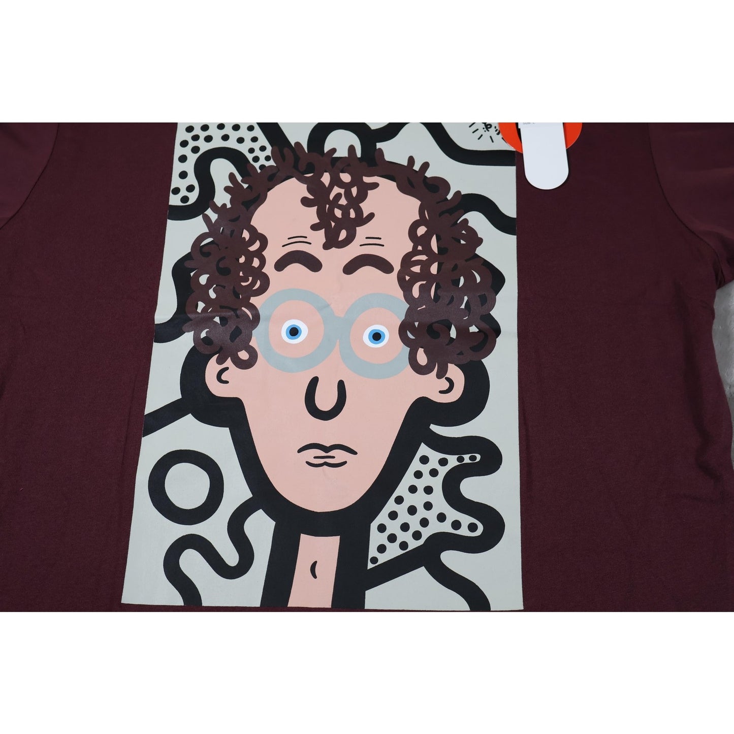 J Pierre by Voiz Shirt Mens Large Graphic Tee Curly Hair Art Print 216S016
