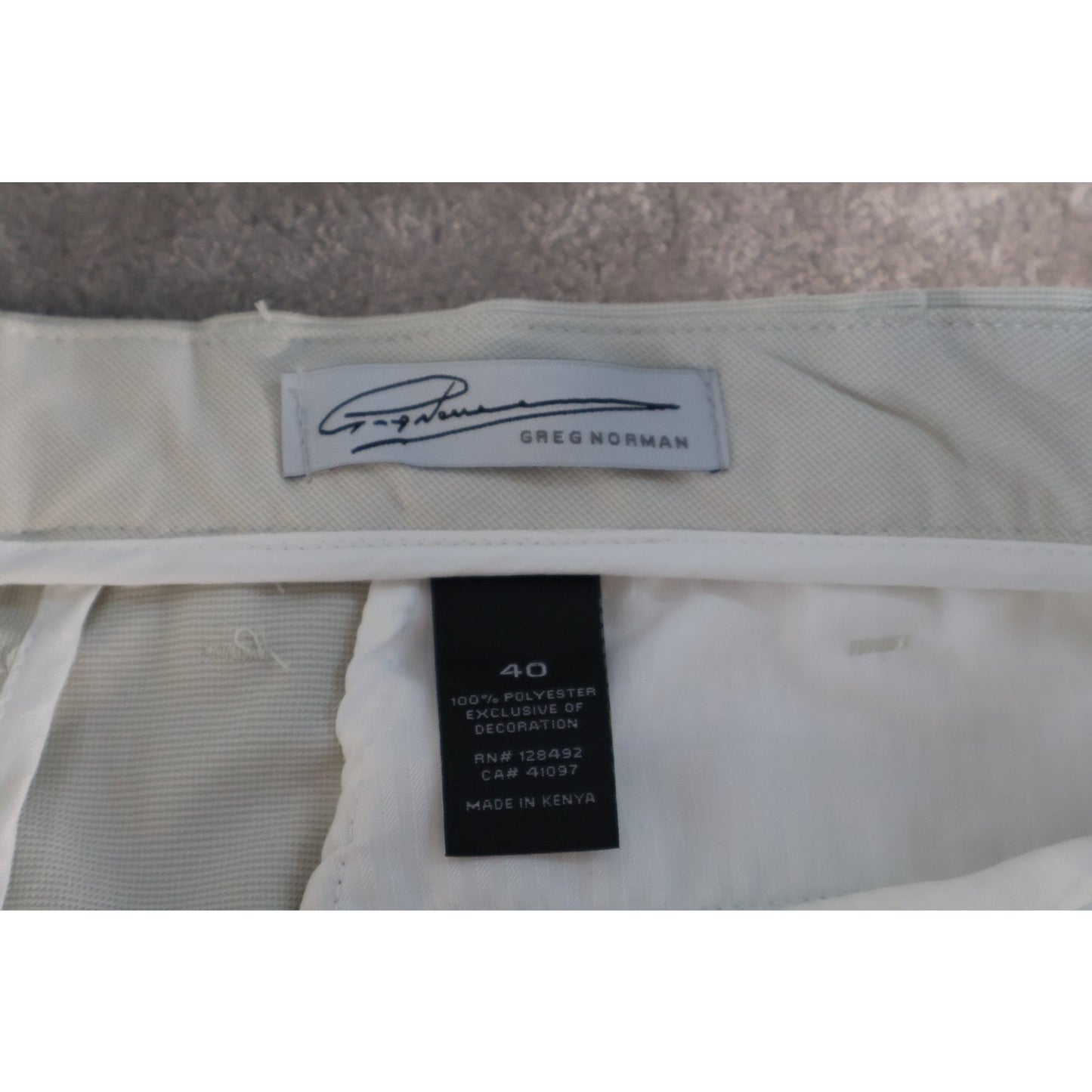 Greg Norman Shorts Mens 40 Gray Golf Casual Polyester Lightweight Classic Fit