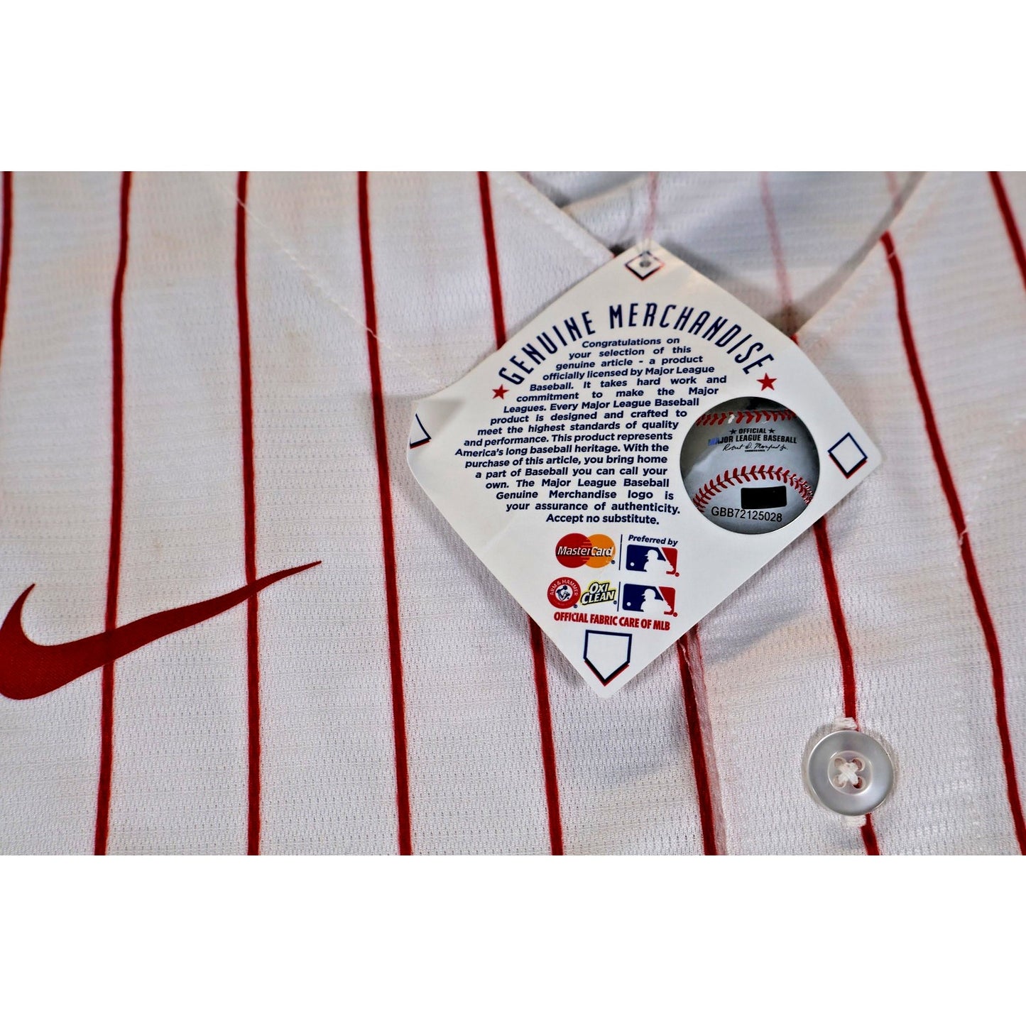 Philadelphia Phillies Jersey Mens Large MLB Baseball Bryce Harper 3 Nike Shirt