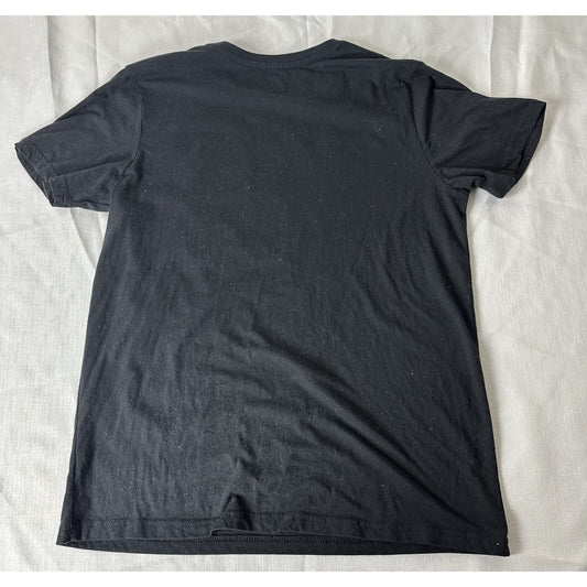 Retro Super Mario Black Crew Neck Tee Shirt - Size Large