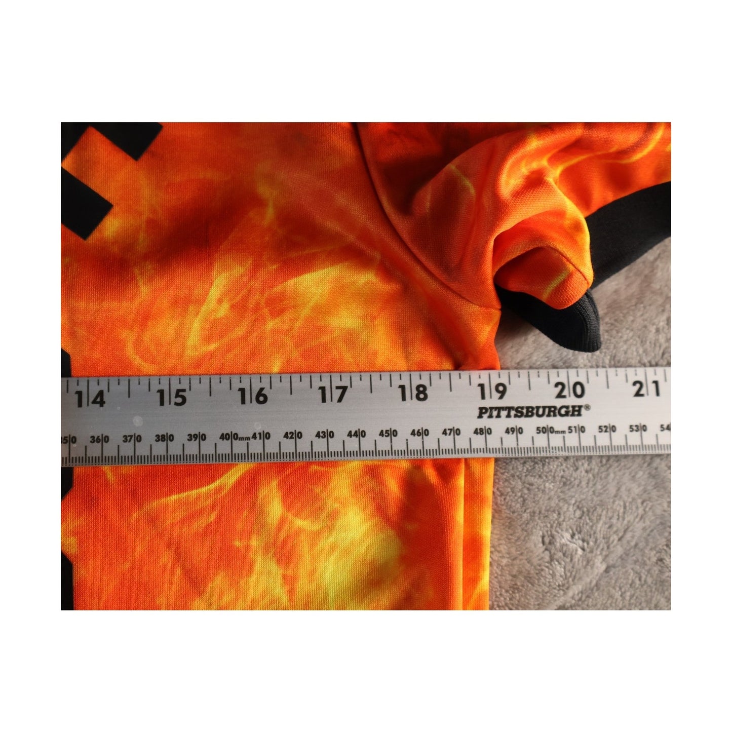 Puma Alife Shirt Mens Small Orange Flame Soccer Jersey DryCell 158 Streetwear