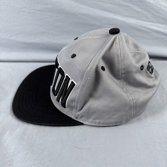 BOSTON Snapback Hat Cap by Elidan Co. Adjustable snap pack, Gray Baseball Cap