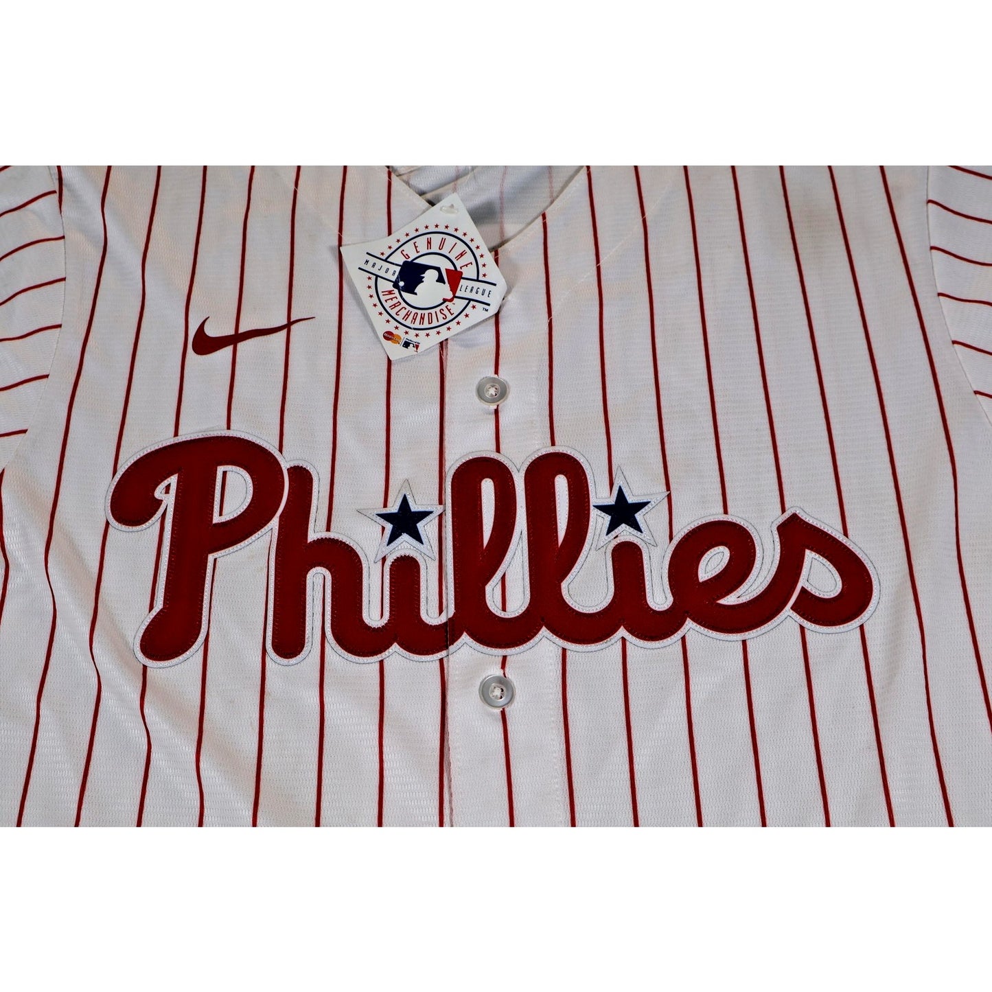 Philadelphia Phillies Jersey Mens Large MLB Baseball Bryce Harper 3 Nike Shirt