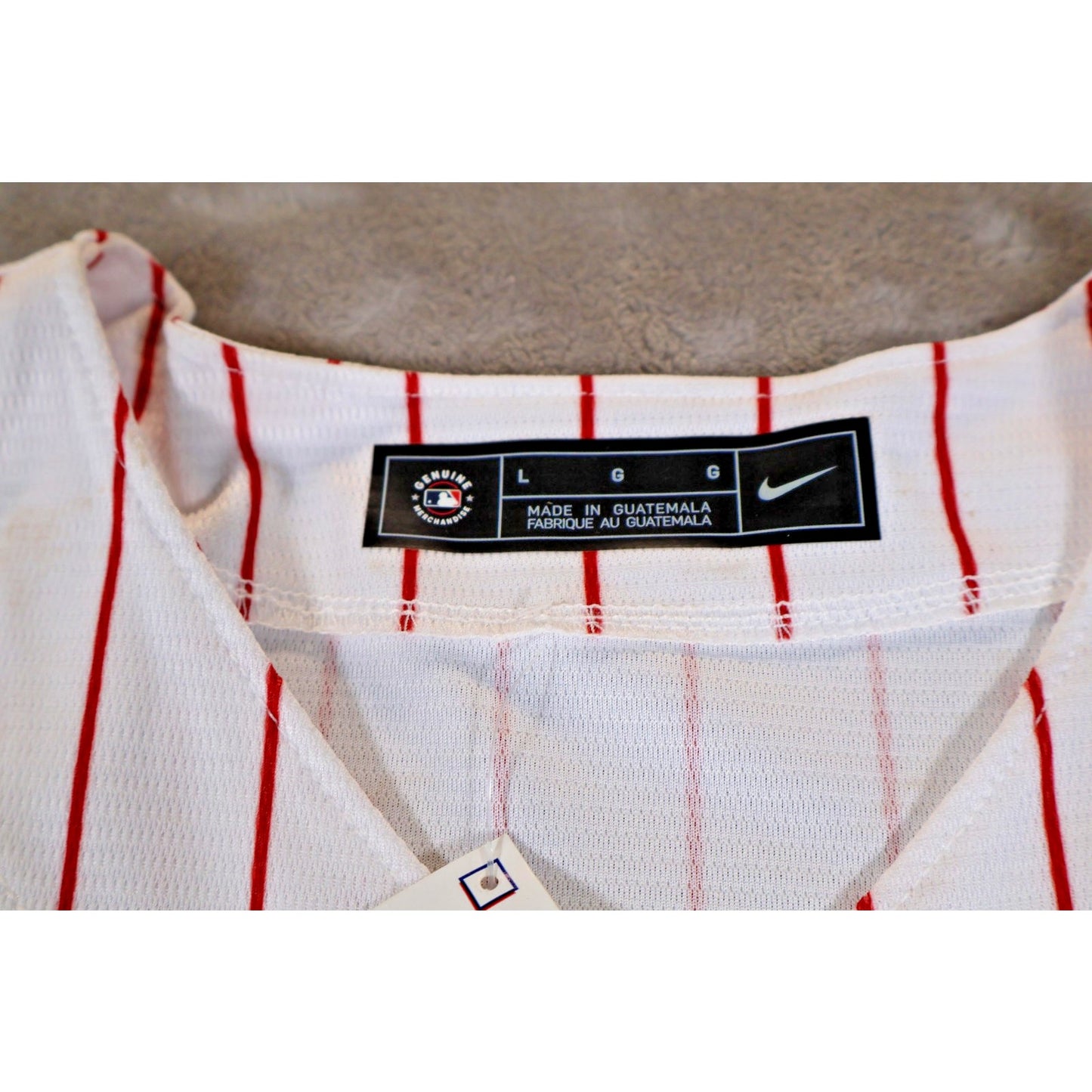 Philadelphia Phillies Jersey Mens Large MLB Baseball Bryce Harper 3 Nike Shirt