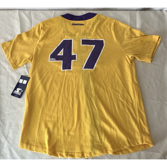 Starter Los Angeles Lakers Gold Jersey Men's Large NWT