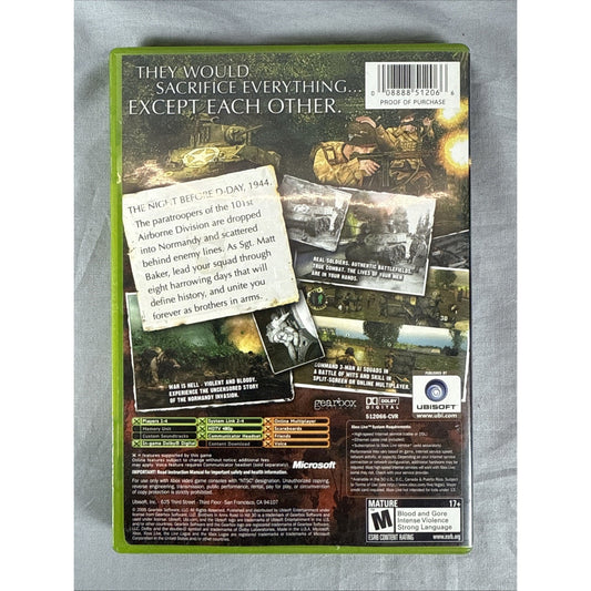Brothers in Arms: Road to Hill 30 (Microsoft Xbox) Complete w/ Manual & Map