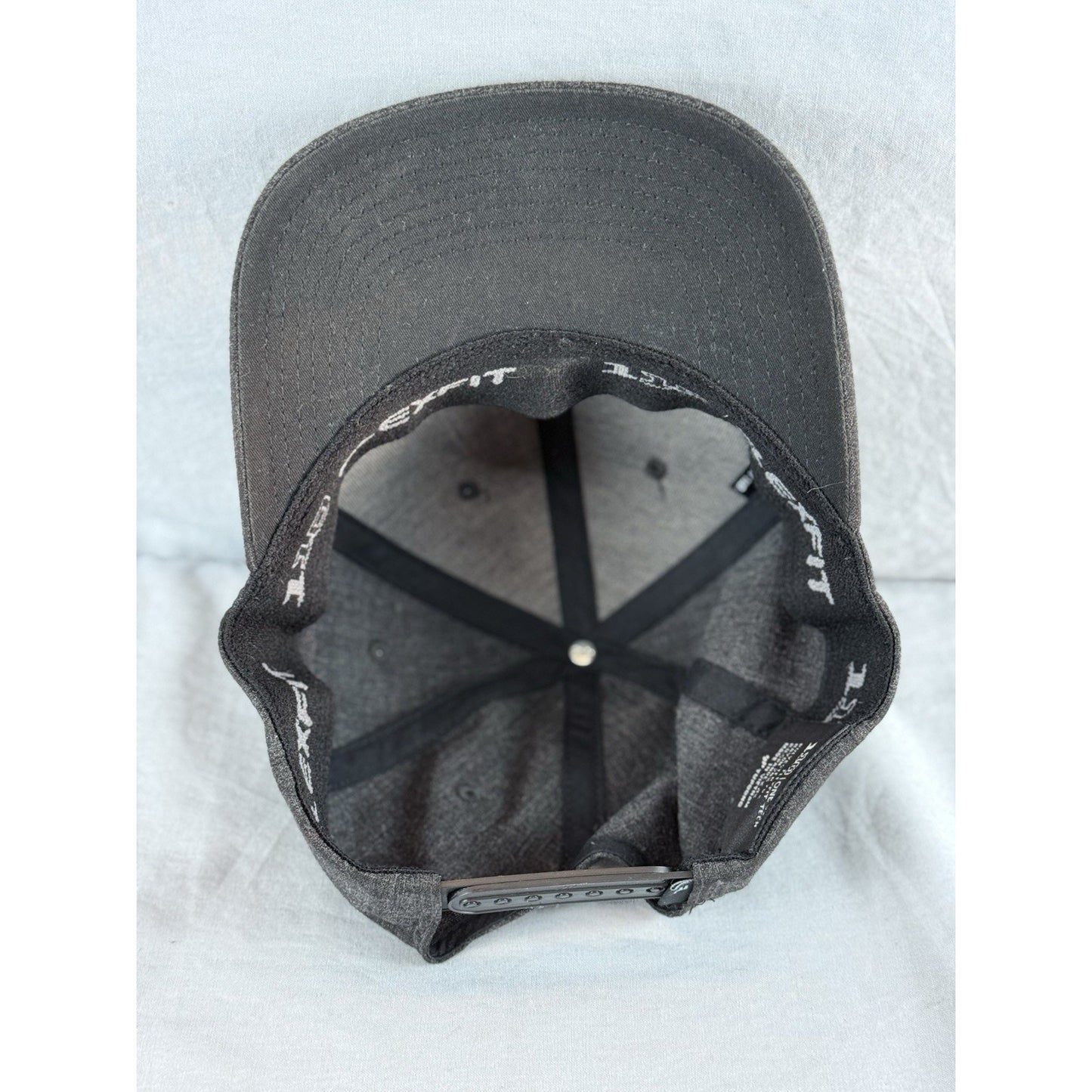 Travis Mathew Sawing Logs Snapback Hat Flexfit 110 Gray Yupoong Cap