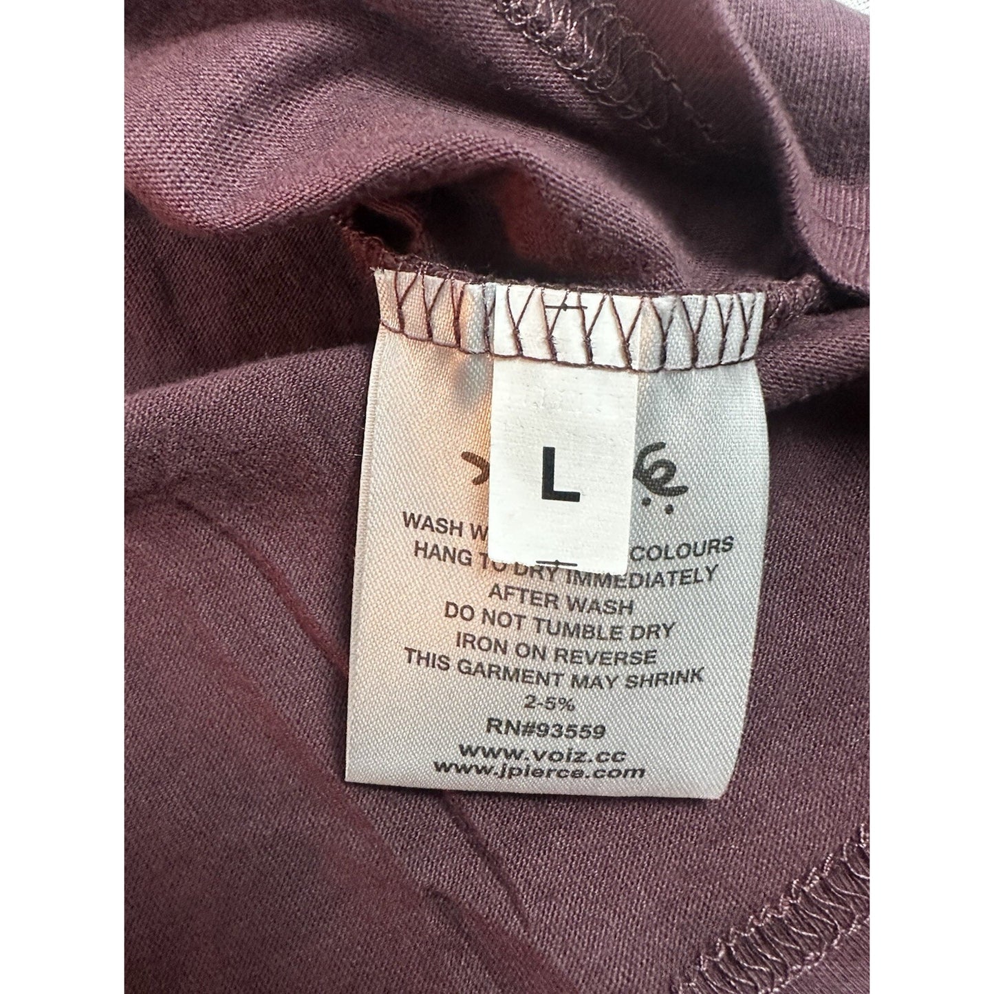 J. Pierce Burgundy Graphic T-Shirt Artistic Design - Large