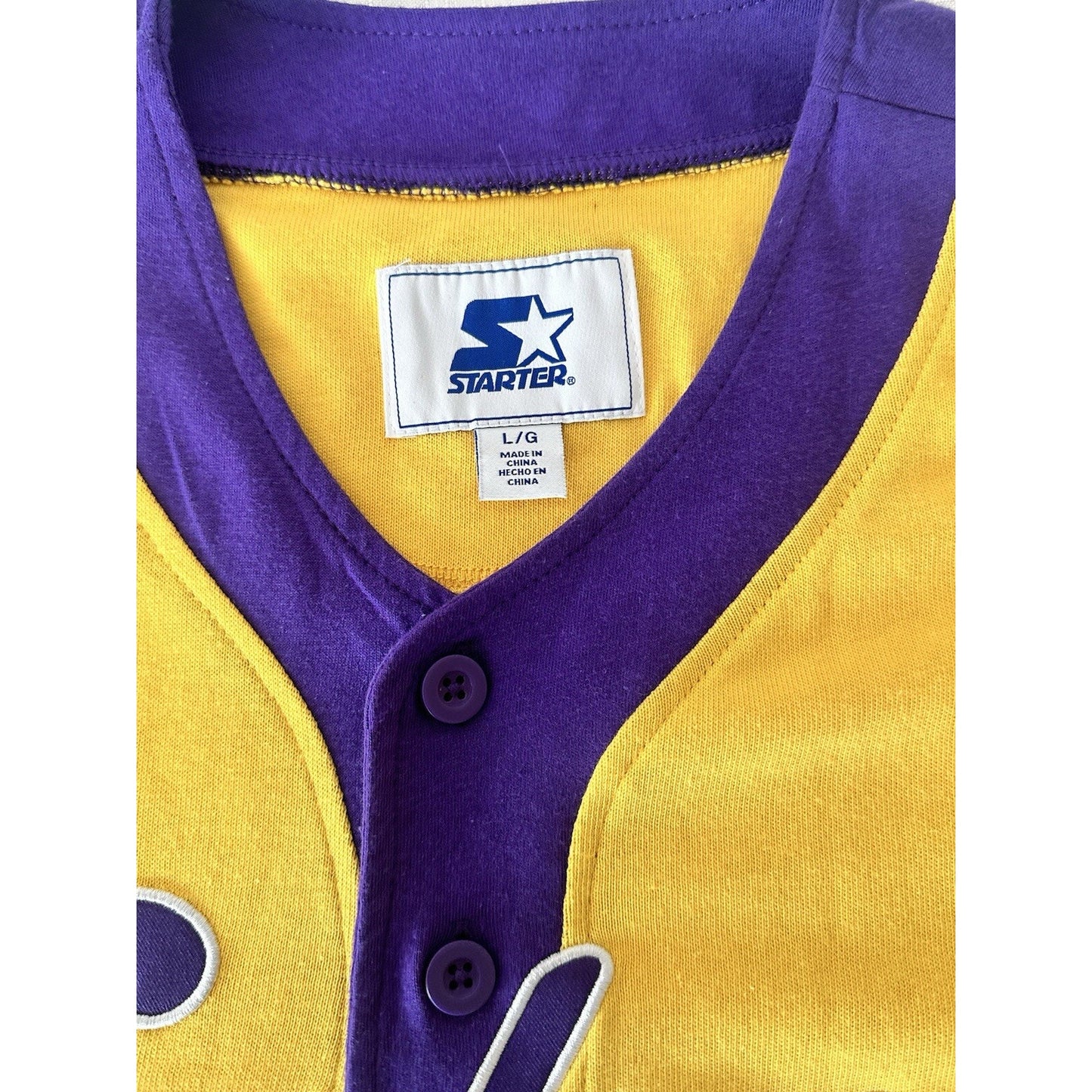Starter Los Angeles Lakers Gold Jersey Men's Large NWT