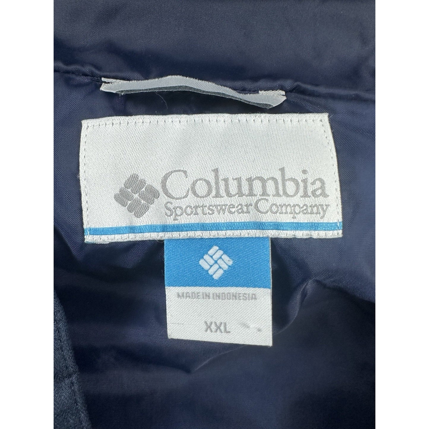 Columbia Mens Size XXL Ascender Softshell Lined Jacket Water Resistant Navy