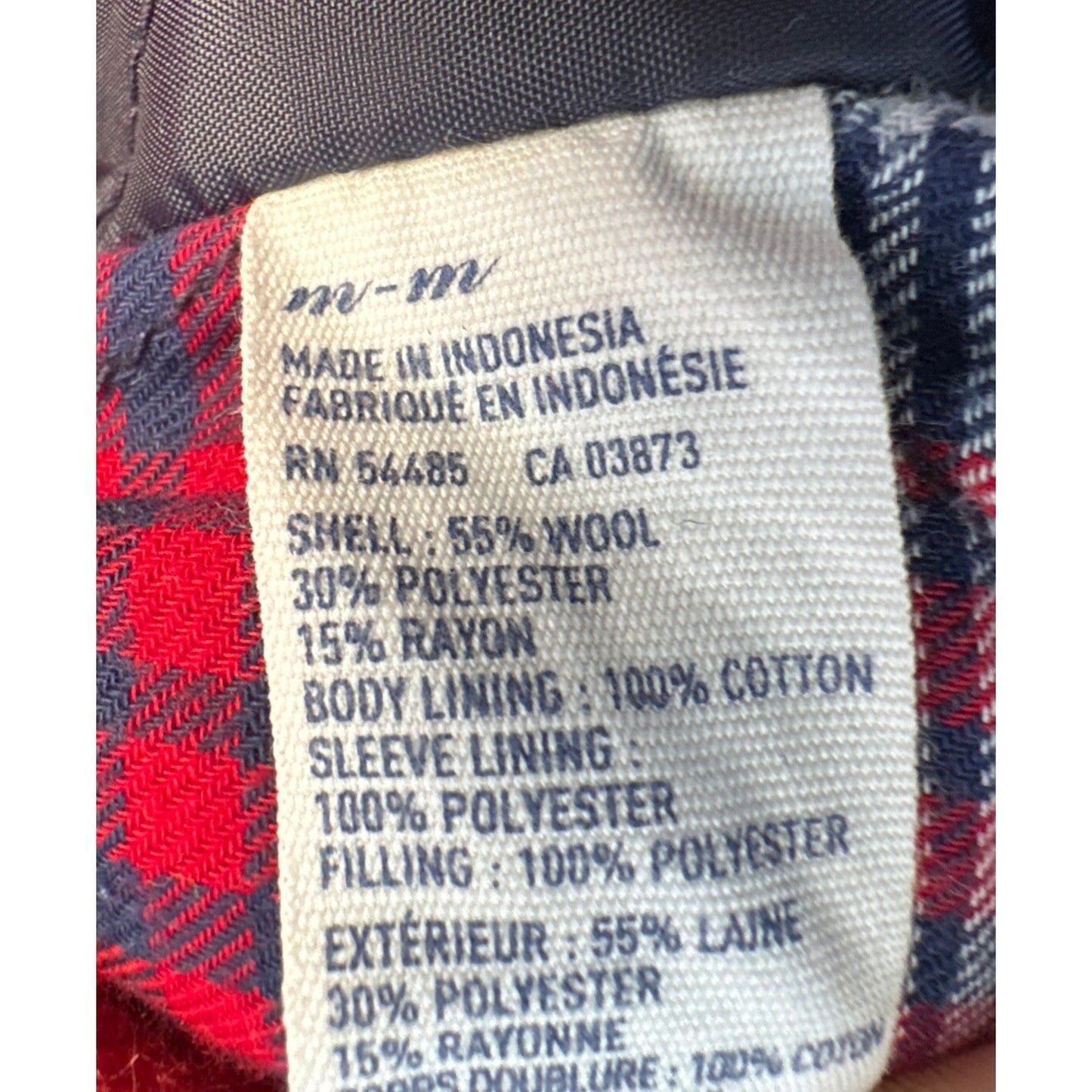 American Eagle Women's Red Wool Blend Pea Coat - Size Medium