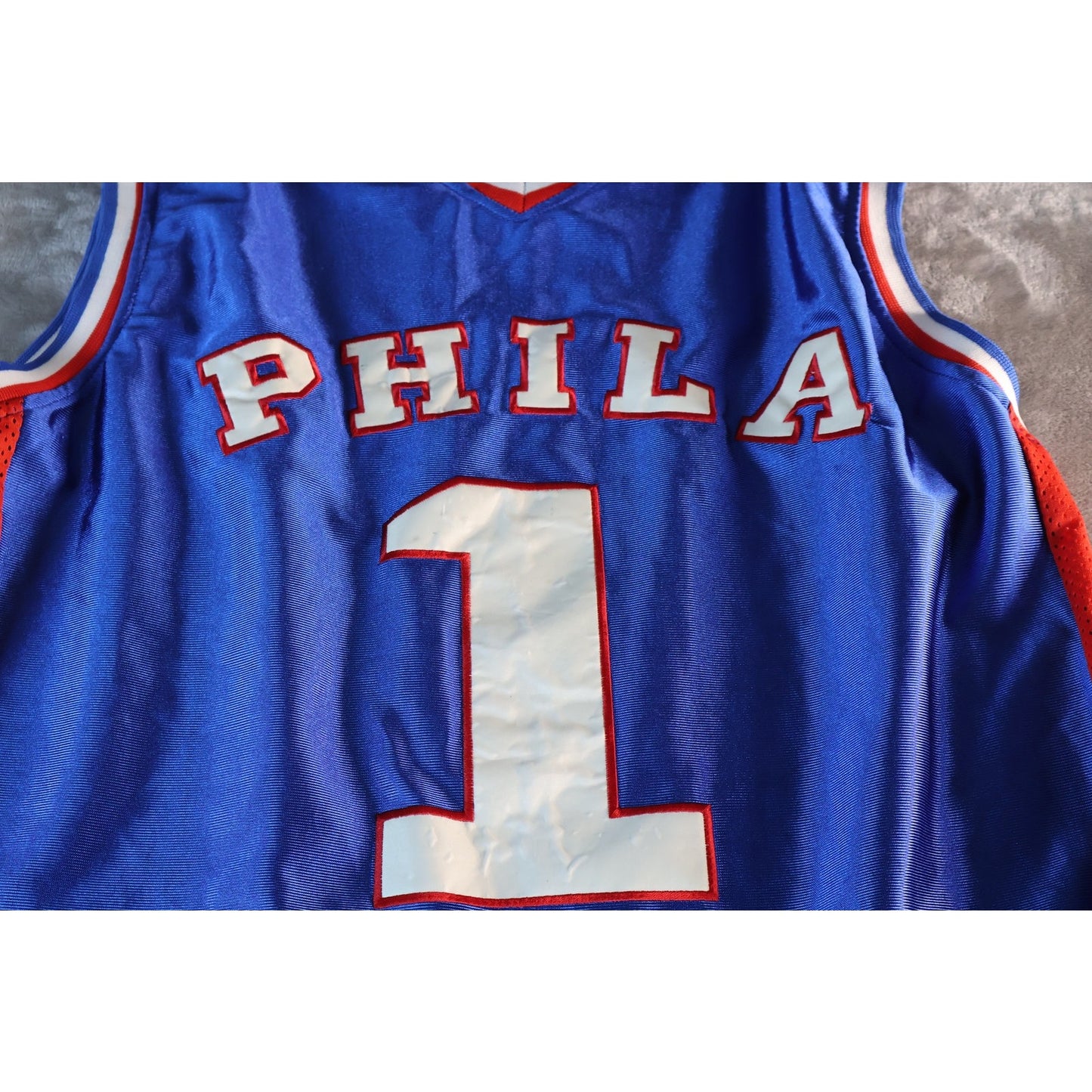 Philadelphia 76ers Jersey Mens 2XL NBA Basketball Allen Iverson Throwback 76ers