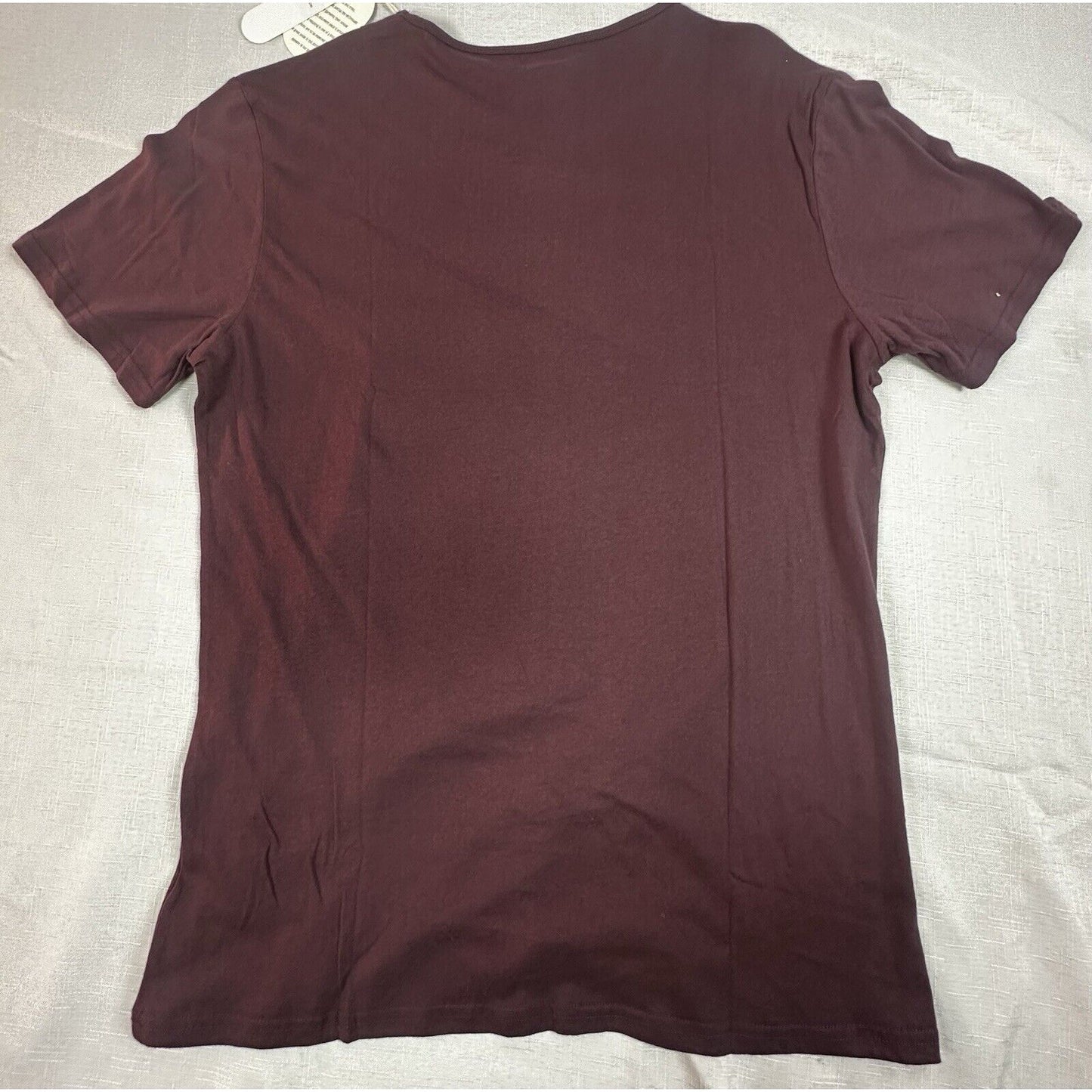 J. Pierce Burgundy Graphic T-Shirt Artistic Design - Large