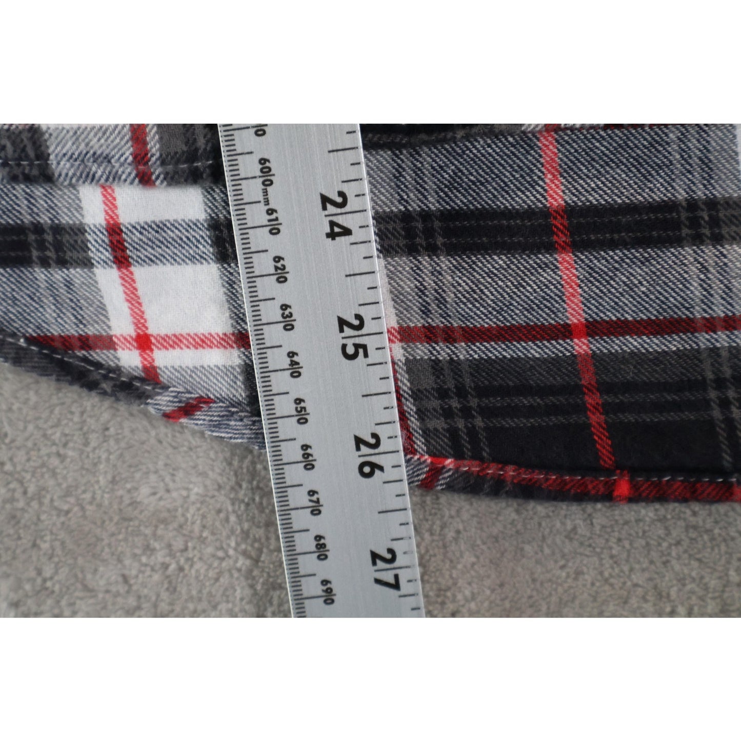 Scream Sweatshirt Womens Medium Black Plaid Layered Collared Horror Graphic