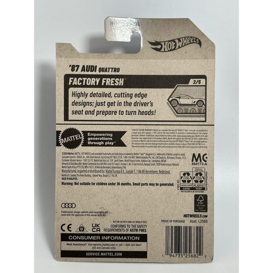Hot Wheels '87 Audi Quattro - Mainline 2025 - New!