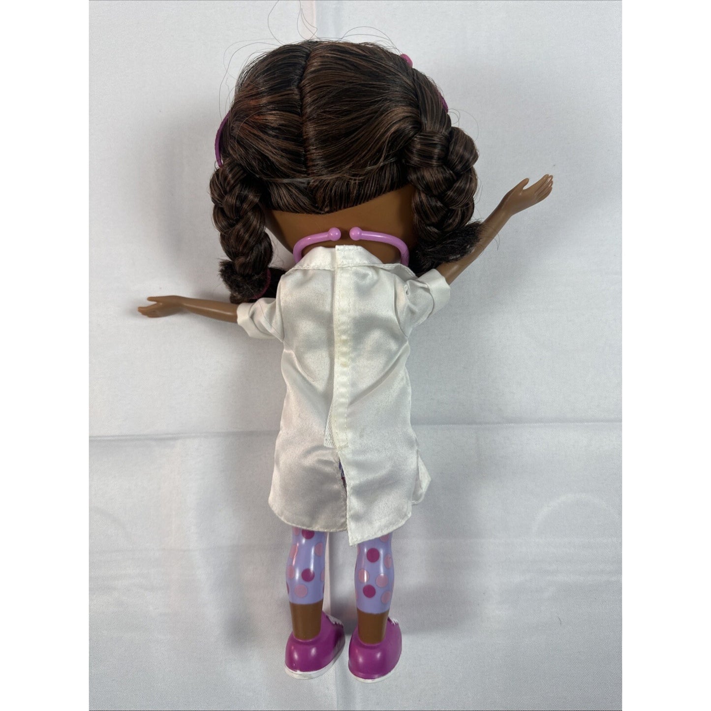 Just Play Doc McStuffins Talking Doll Doctor White Coat w Stethoscope 12" Works