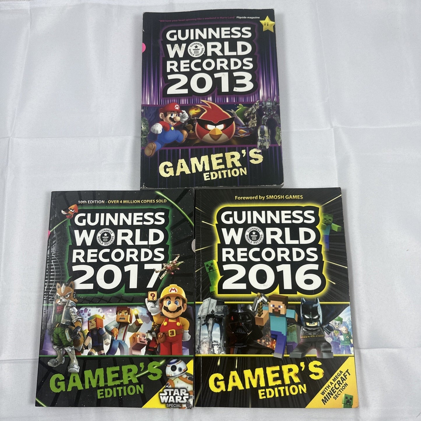 Guinness World Records 2013 2016 2017 Gamer’s Edition Lot