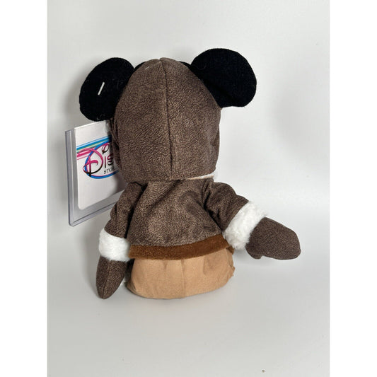 Vintage Disney Store Pilot Mickey 8in Bean Bag Plush Used Rare