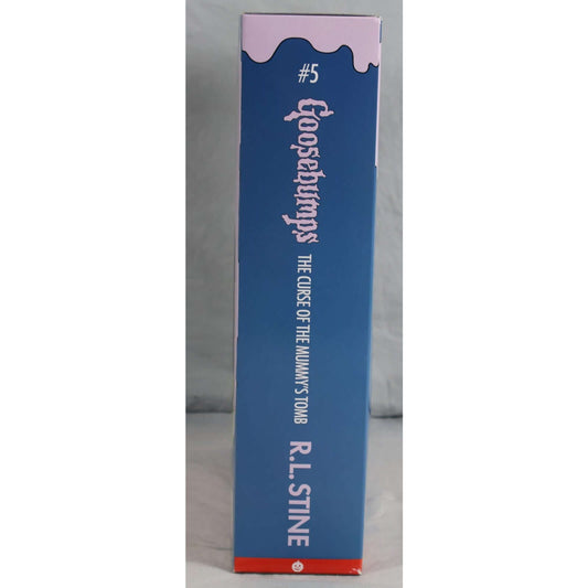 Goosebumps Mummy Action Figure Curse of the Mummy's Tomb Trick or Treat Studios side view of packaging.