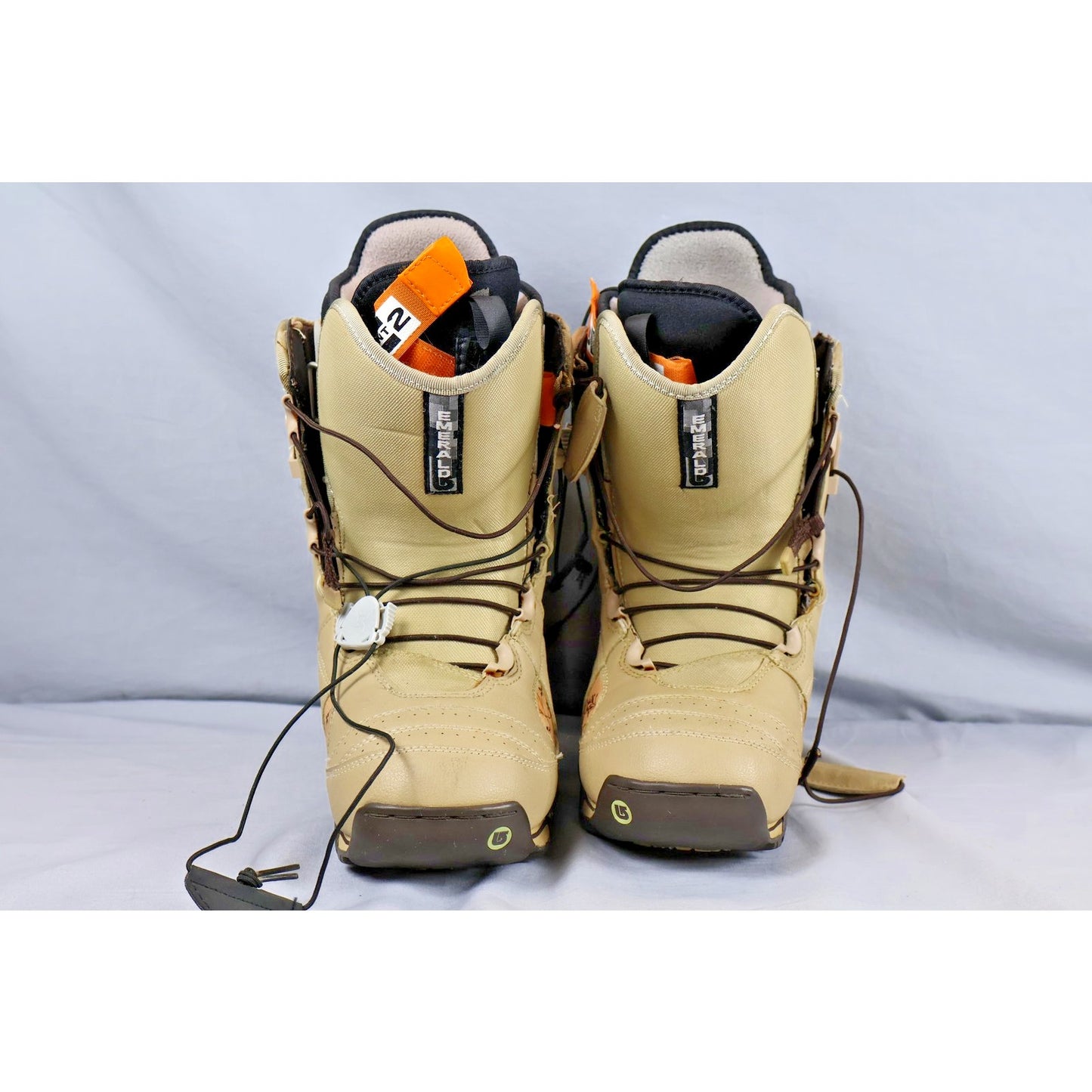 Burton Emerald Women's Snowboard Boots US 6 Tan Floral Lower Zone Lacing System