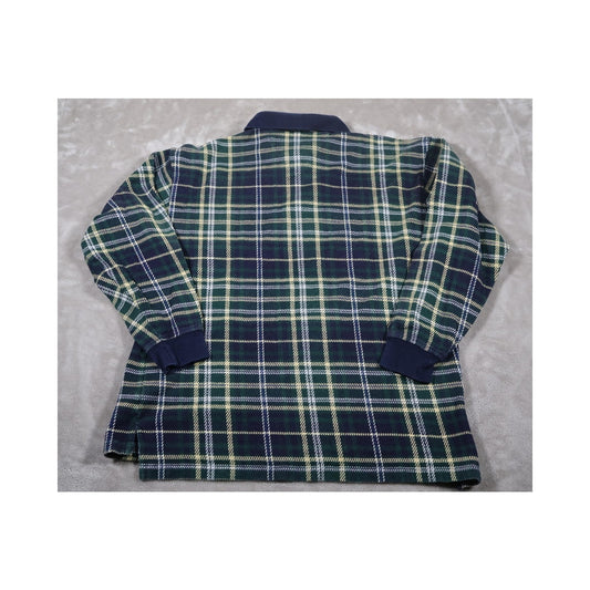 Woods & Gray Pullover Shirt Mens Large Plaid Long Sleeve Made USA