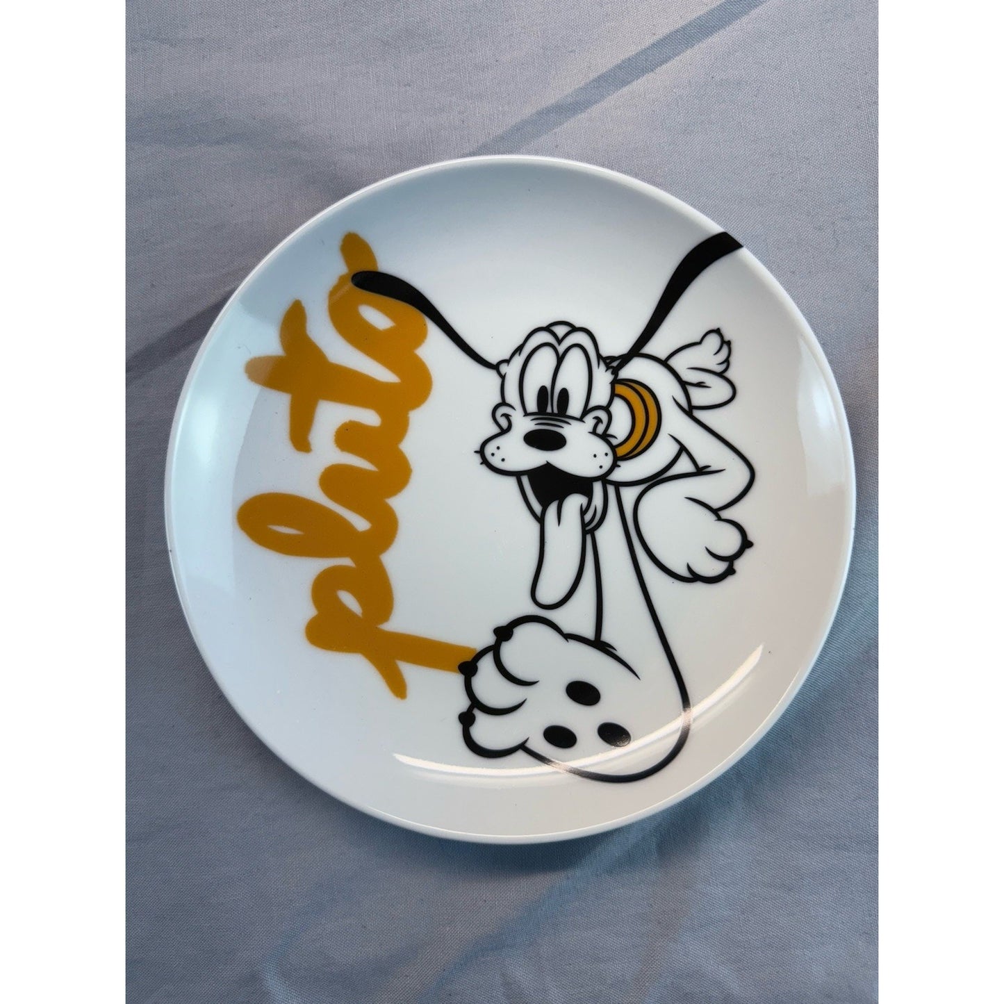 6 Appetizer Plate Disney Ceramic 6in Mickey Mouse & Friends New