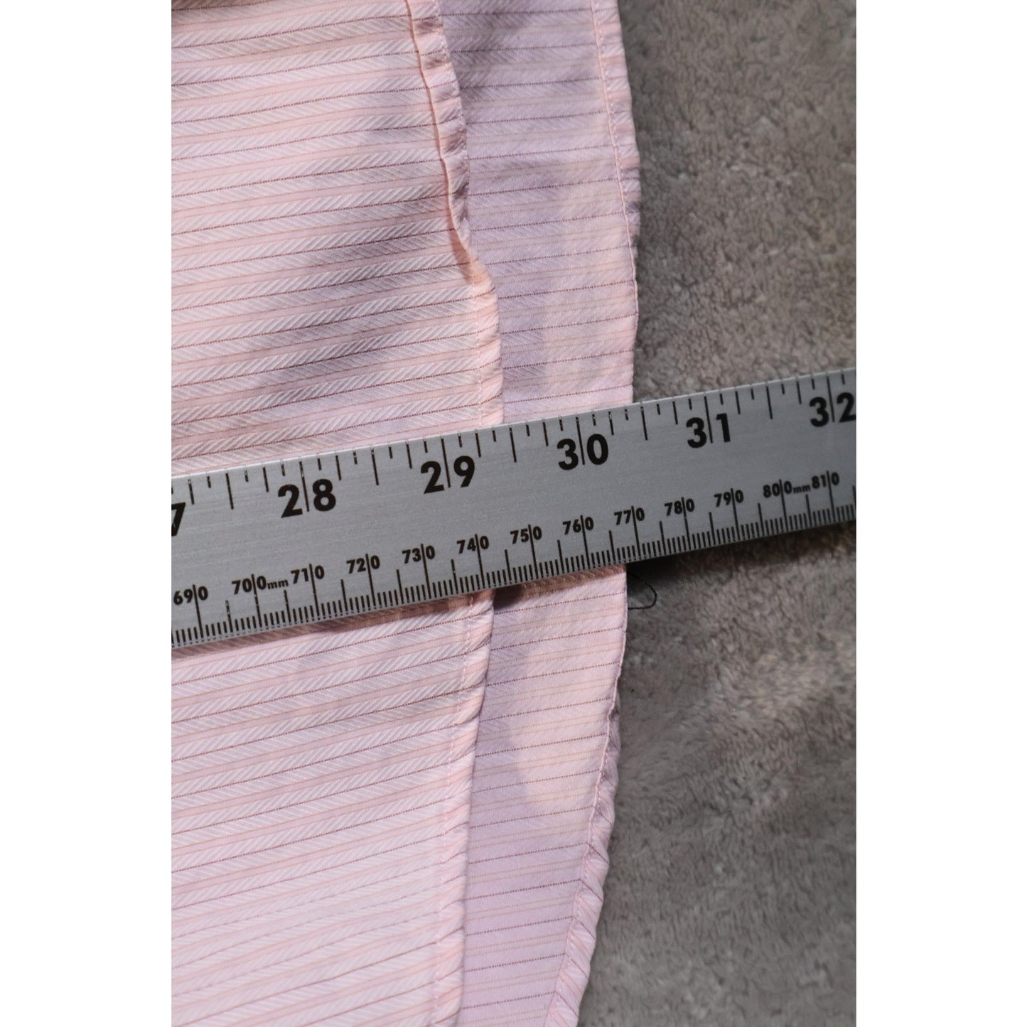 Tommy Bahama Shirt Mens 16.5 Large Pink Striped Button Up Long Sleeve Cotton