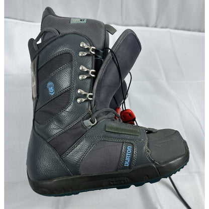 Burton Snowboard Boots Womens 7.5 Sapphire Grey/Red Lace Up Snow Winter