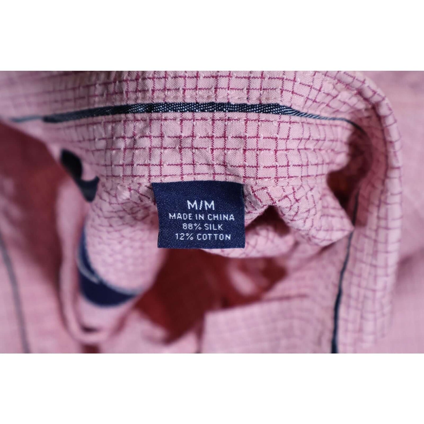 Tommy Bahama Shirt Mens Medium Button Up Long Sleeve Check Dress Silk Blend