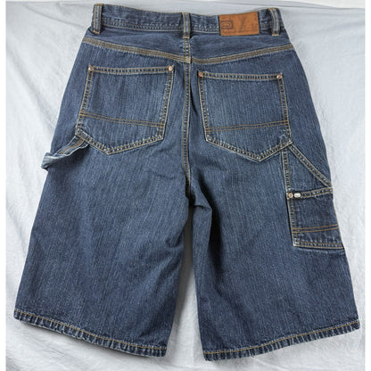 Ecko Unltd Foundry Baggy Carpenter Mens Size 30 Denim Jean Shorts Blue