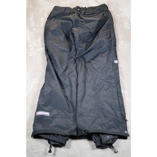Columbia Convert Snow Pants Womens Large Black Waterproof Breathable Fabric Ski