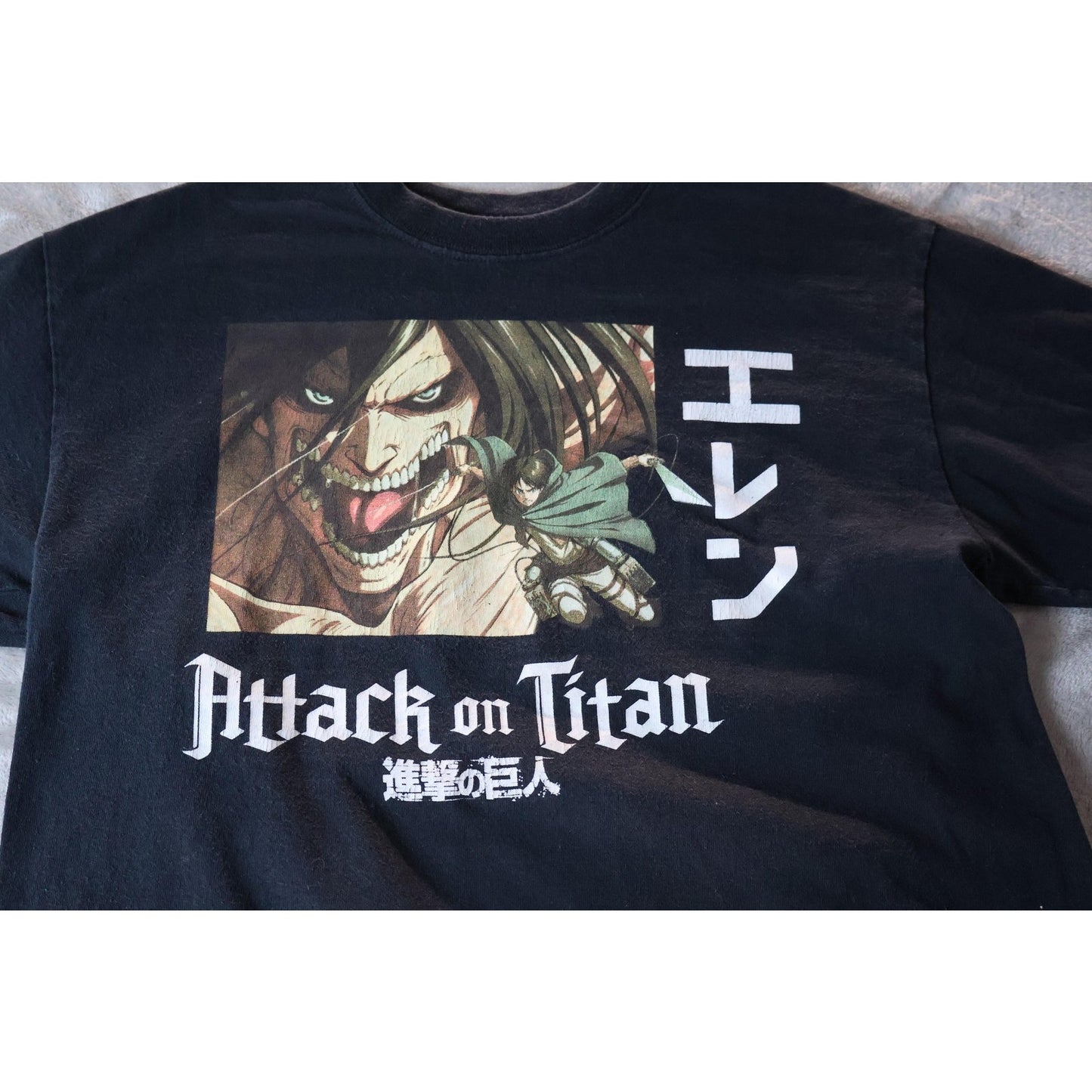 Attack on Titan Shirt Mens Medium Eren Jaeger Anime Manga Tee Ripple Junction
