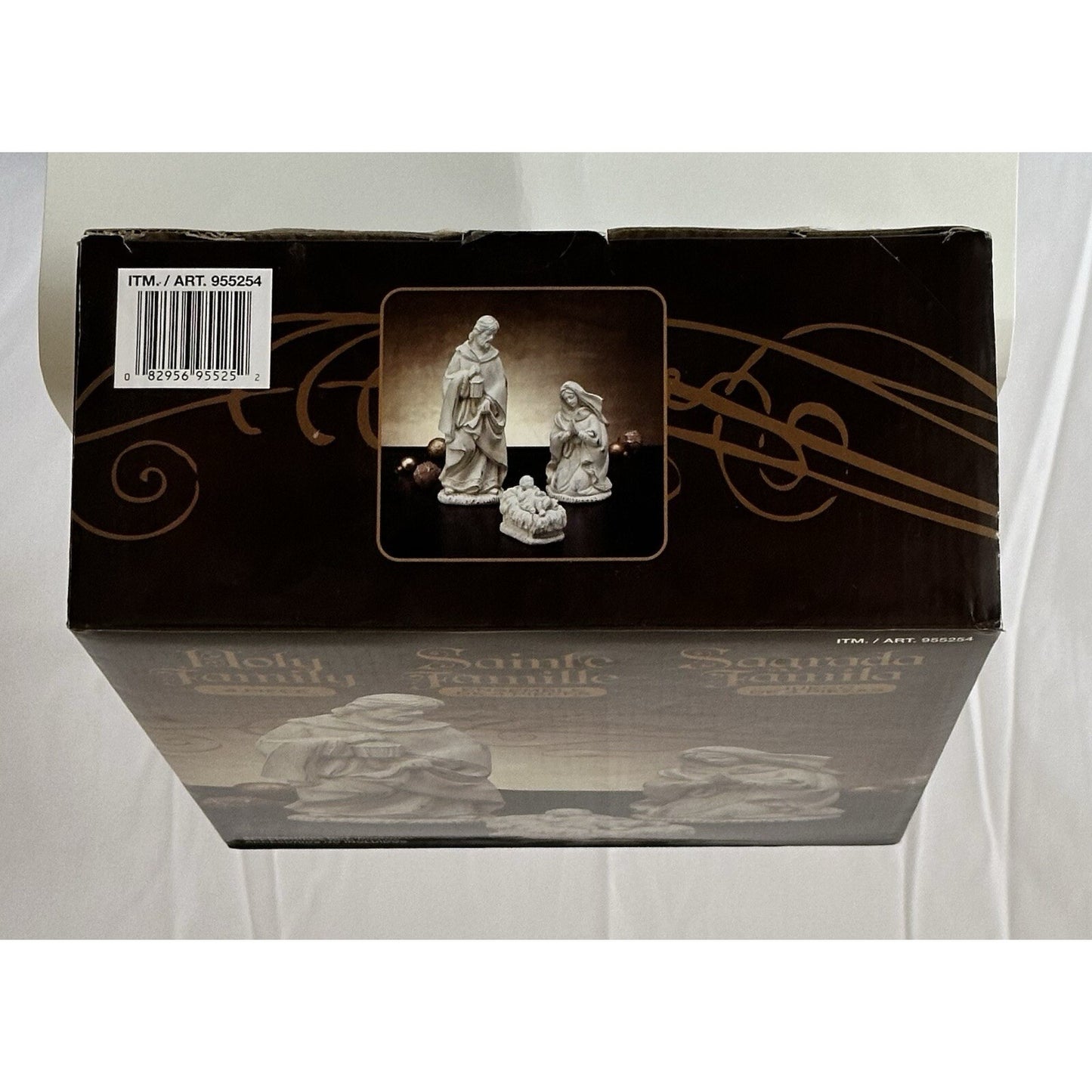 Costco Holy Family Nativity Set 4-Piece Joseph Mary Jesus Crib 11” Figurines